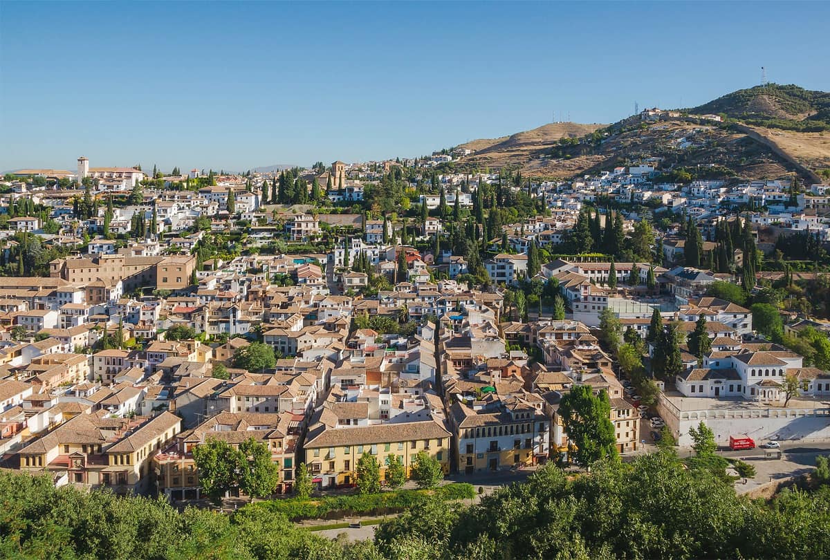 The Alhambra above Granada